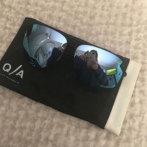 Quay Australia Blue Chrome Sunglasses